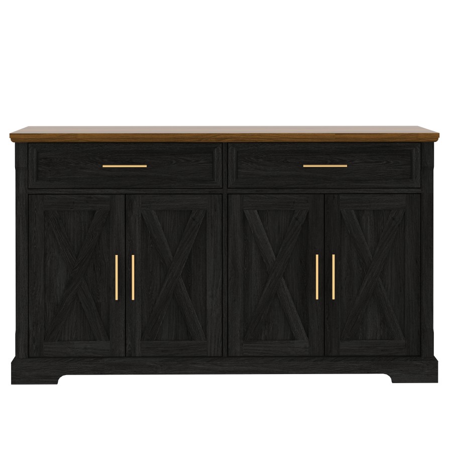 Ebonhue 4 Door 2 Drawer Cabinet